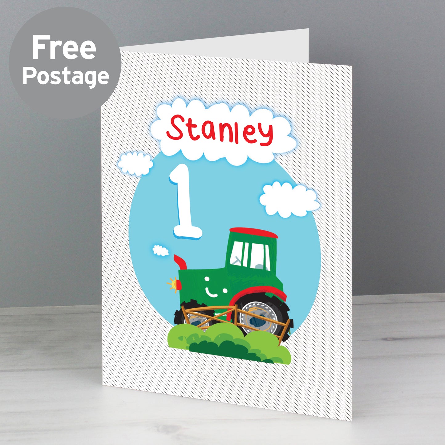 Personalised Tractor Birthday Card from Heartfelt Gifts