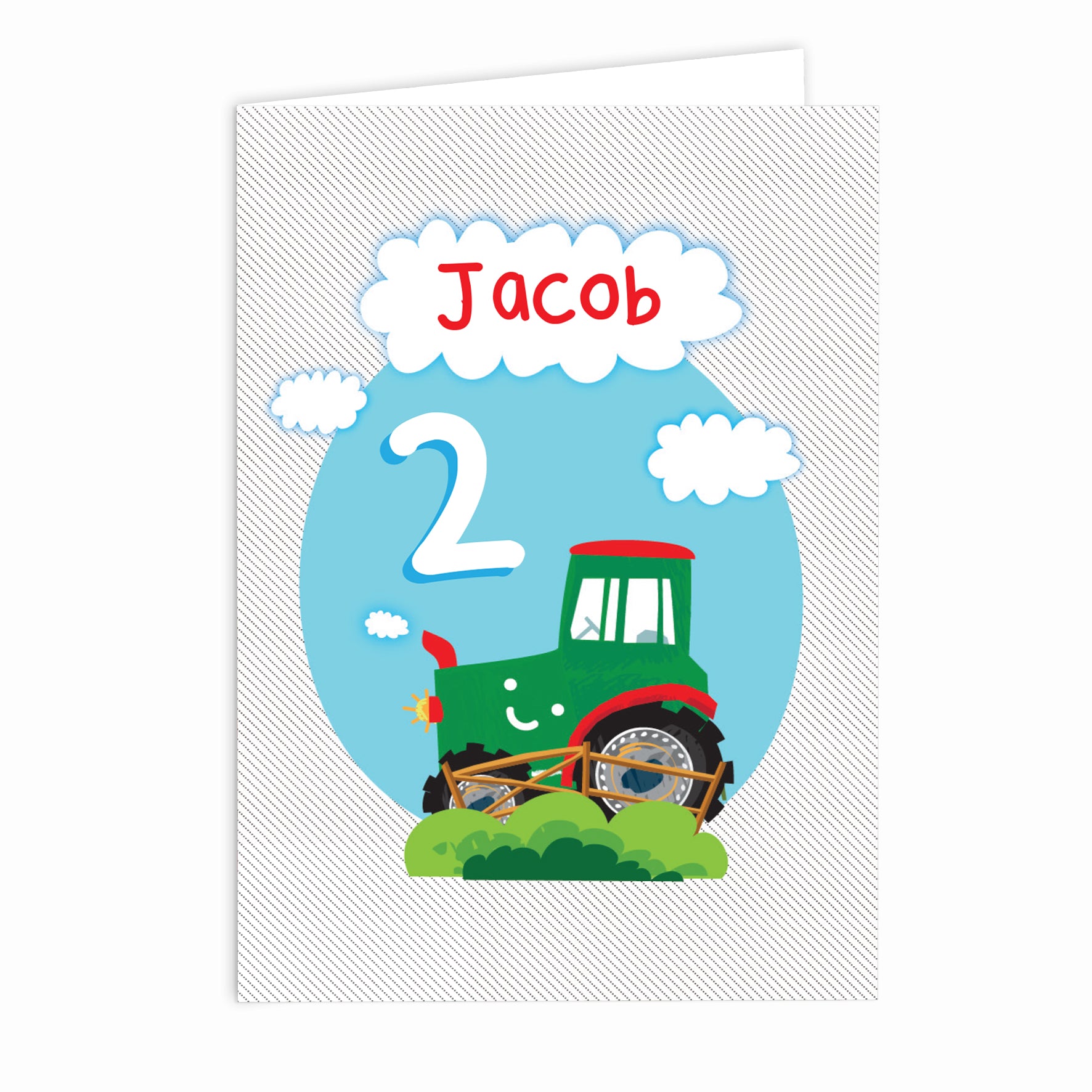 Personalised Tractor Birthday Card - image 2