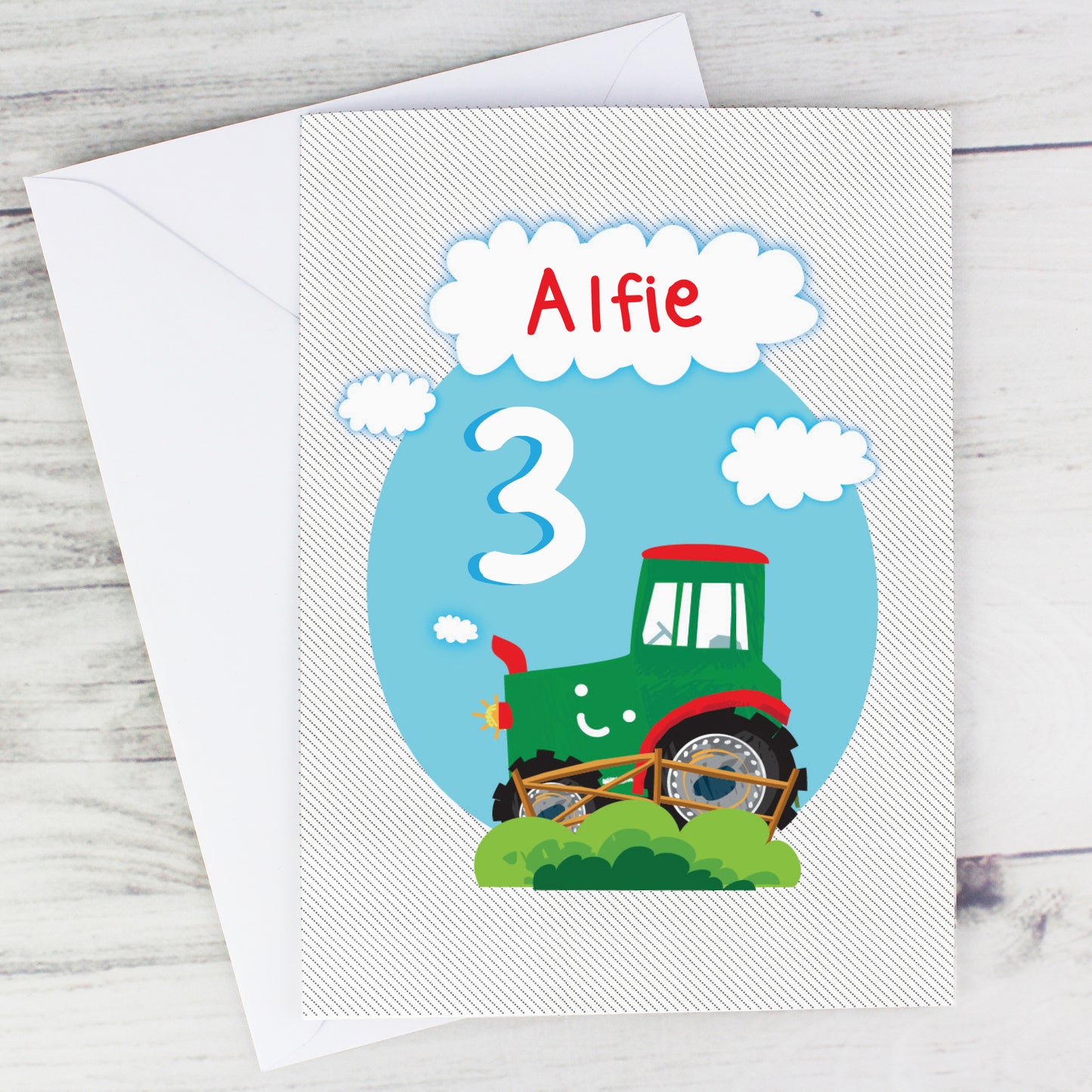 Personalised Tractor Birthday Card - image 3