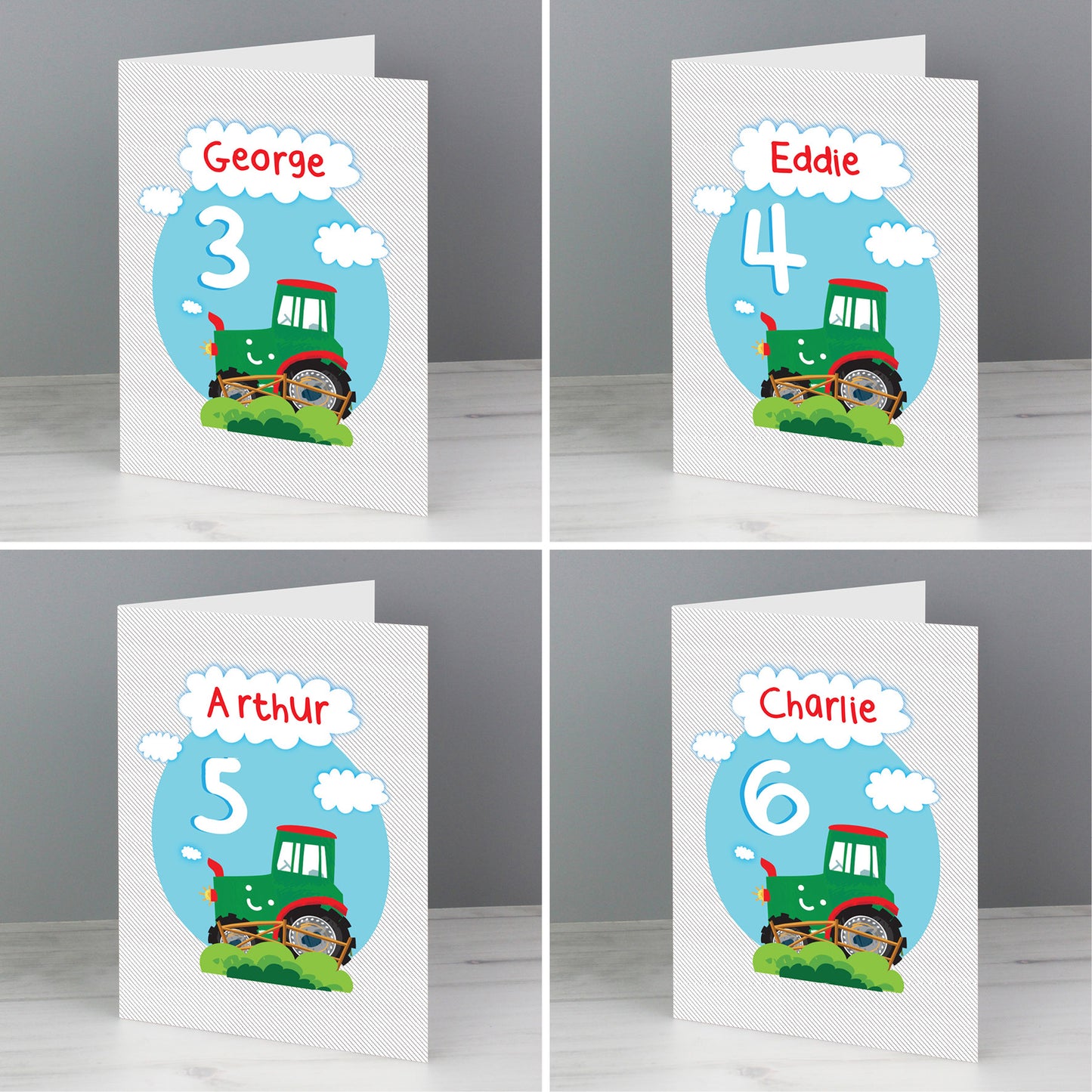 Personalised Tractor Birthday Card - image 4