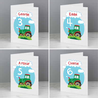 Personalised Tractor Birthday Card - image 4