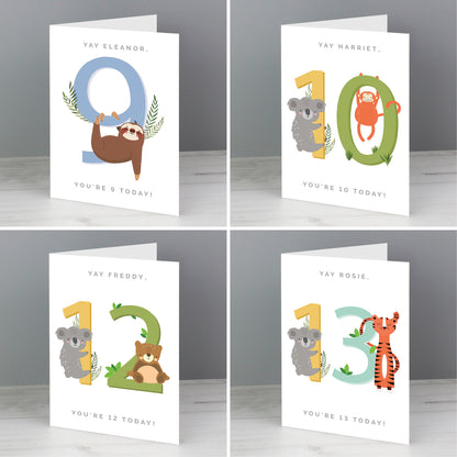 Personalised Animal Birthday Card - image 6