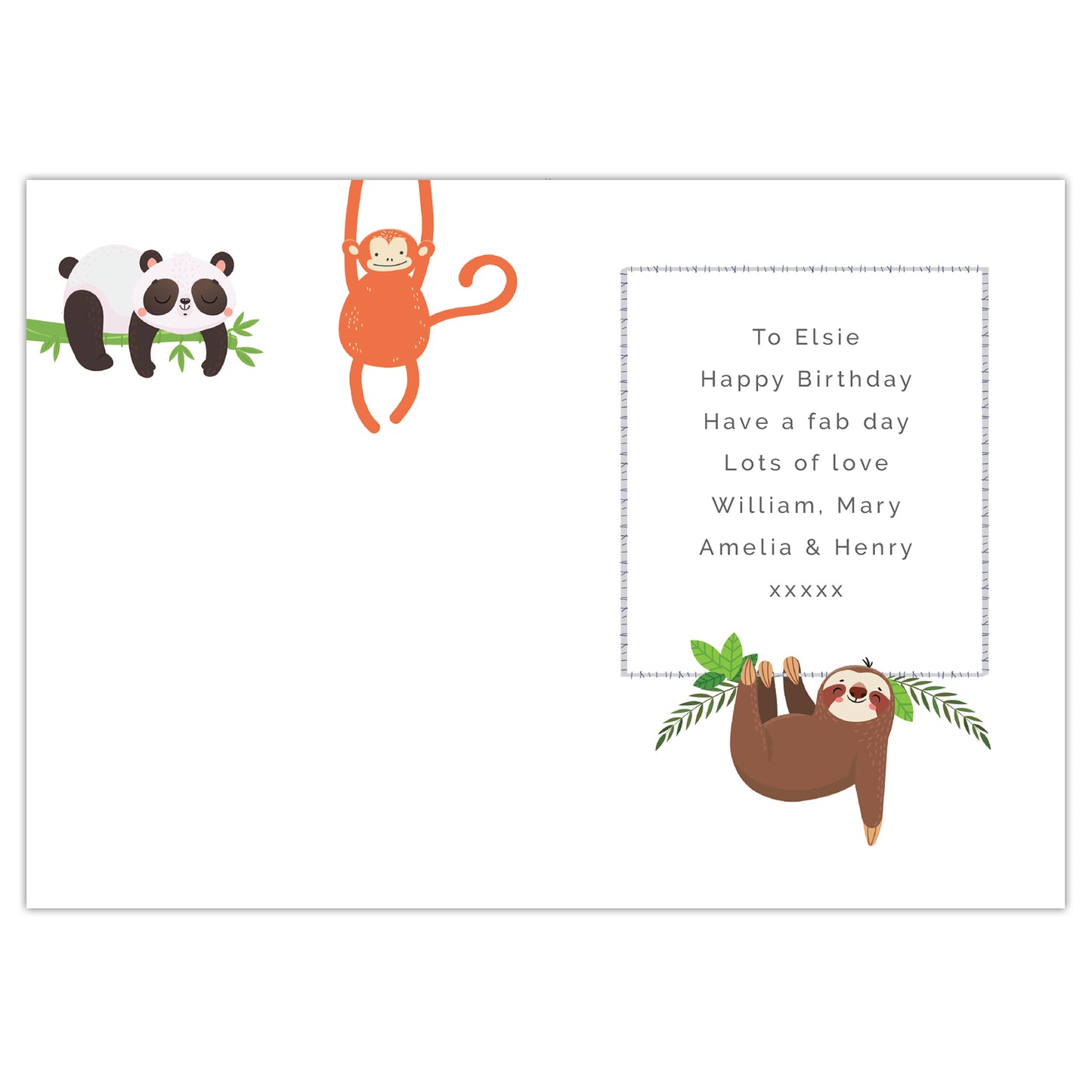 Personalised Animal Birthday Card - image 7