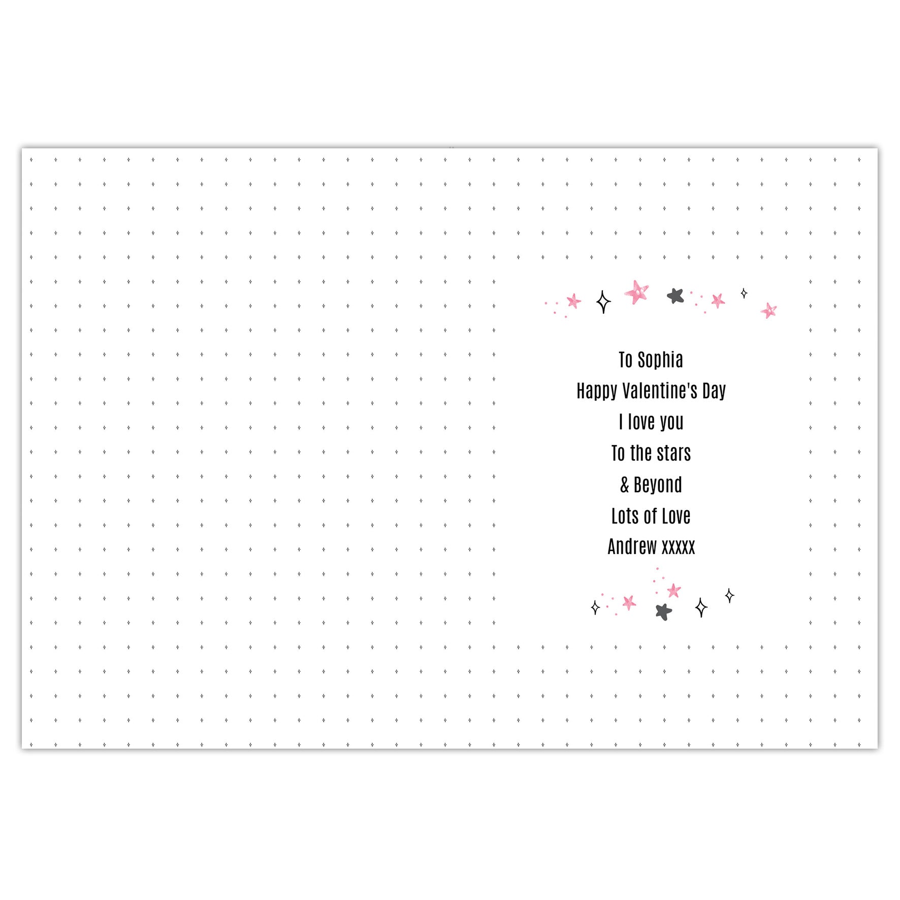 Personalised To The Moon & Back Pink Card - image 4