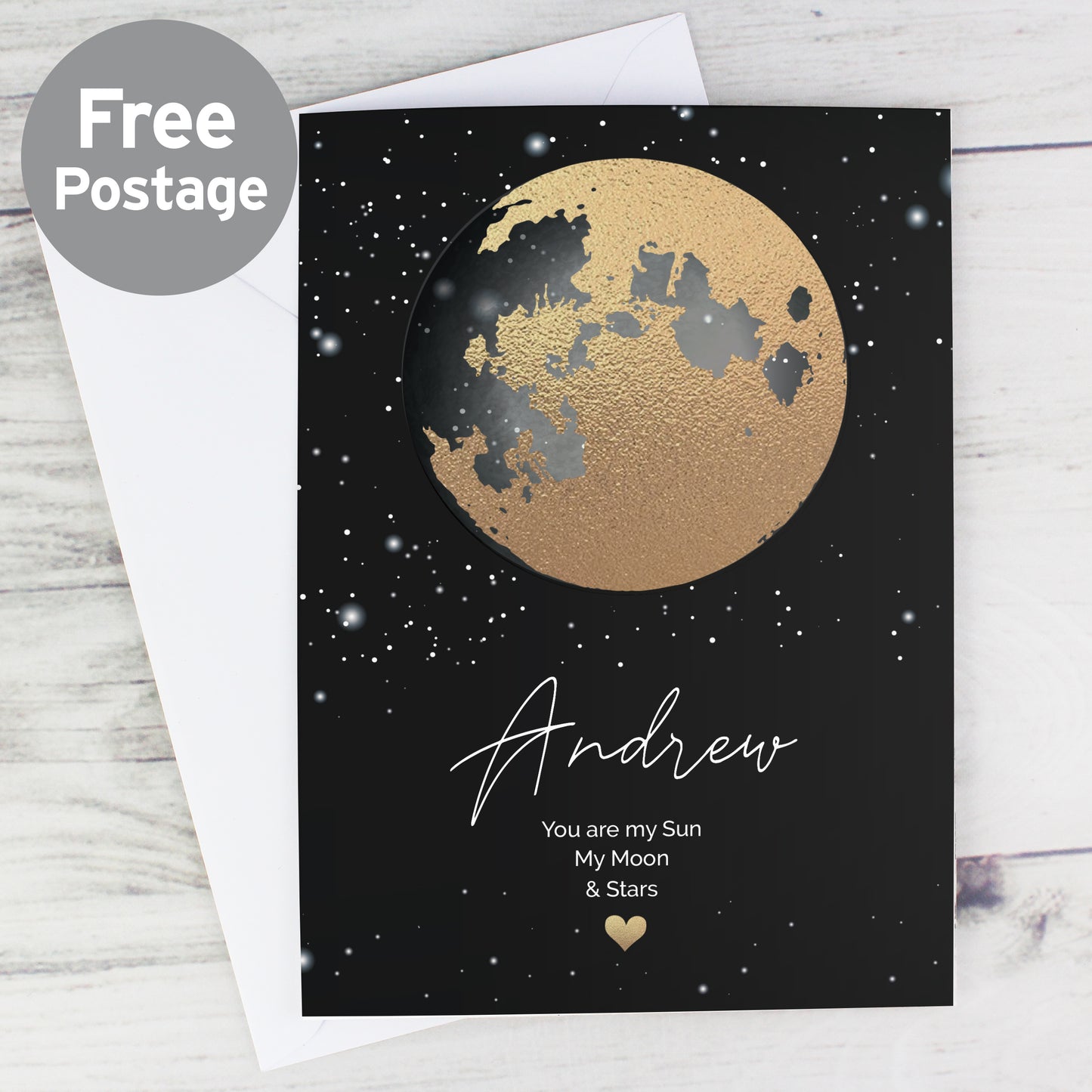 Personalised You Are My Sun My Moon Card from Heartfelt Gifts