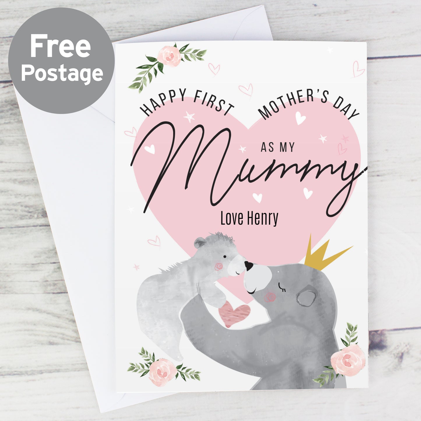 Personalised 1st Mother's Day Mama Bear Card from Heartfelt Gifts