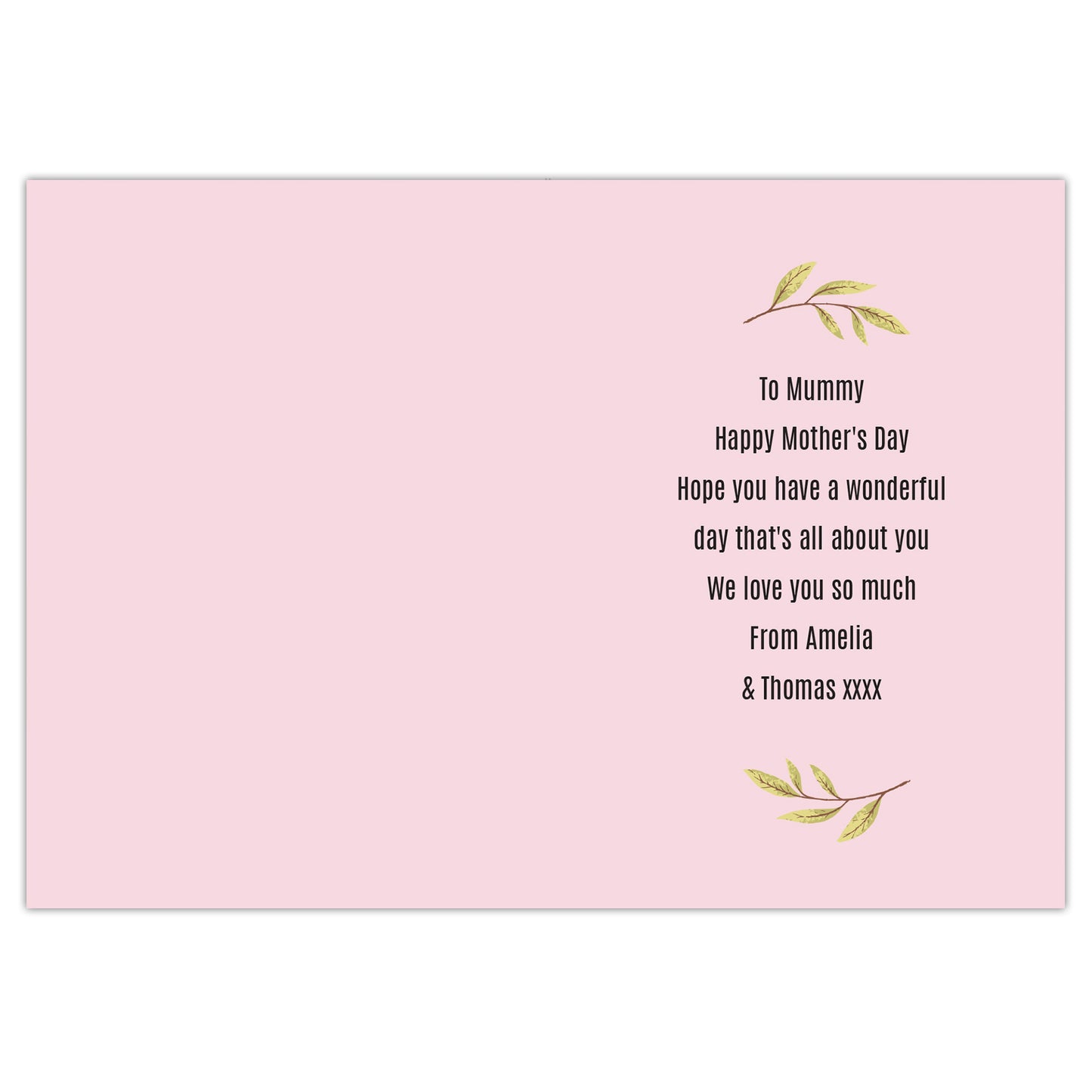 Personalised Floral Heart Card - image 3
