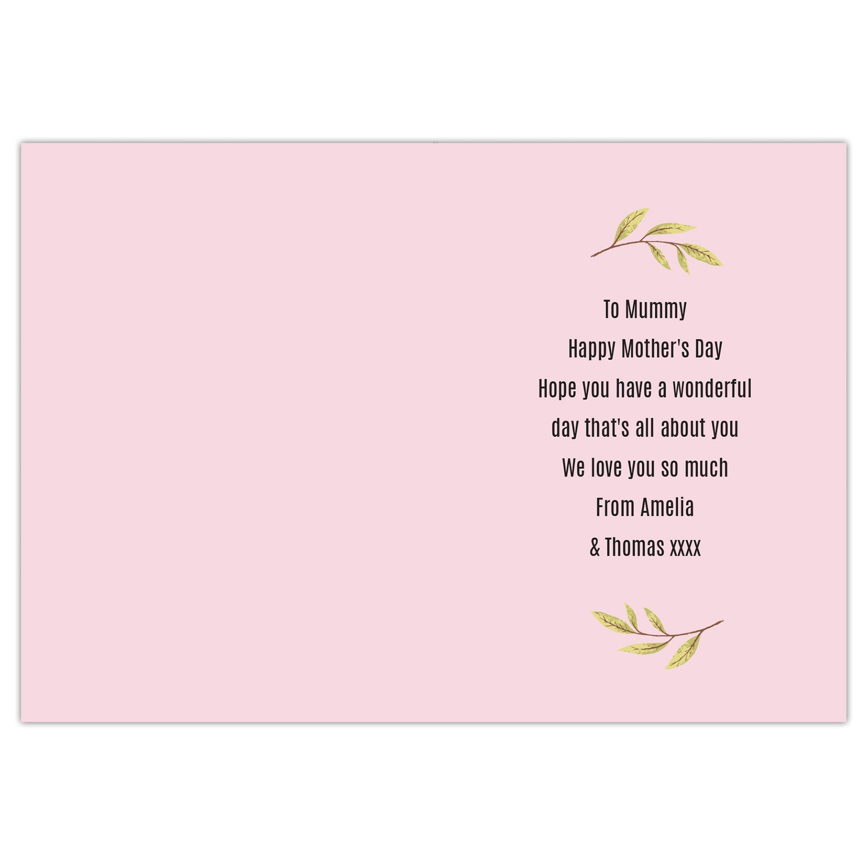 Personalised Floral Heart Card - image 3