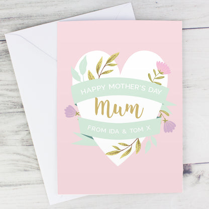 Personalised Floral Heart Card - image 5