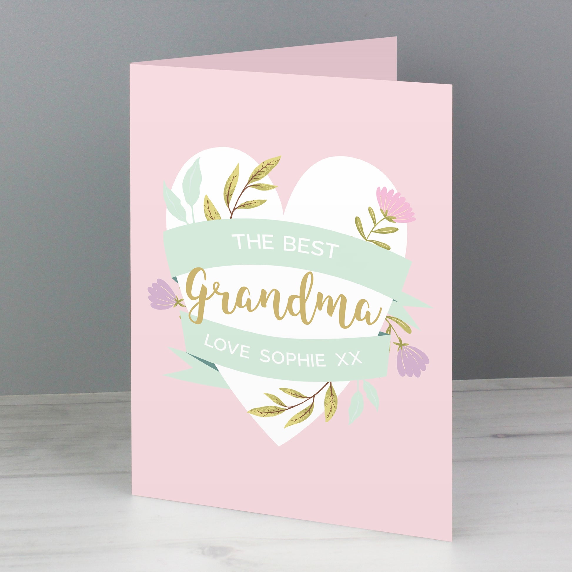 Personalised Floral Heart Card - image 6