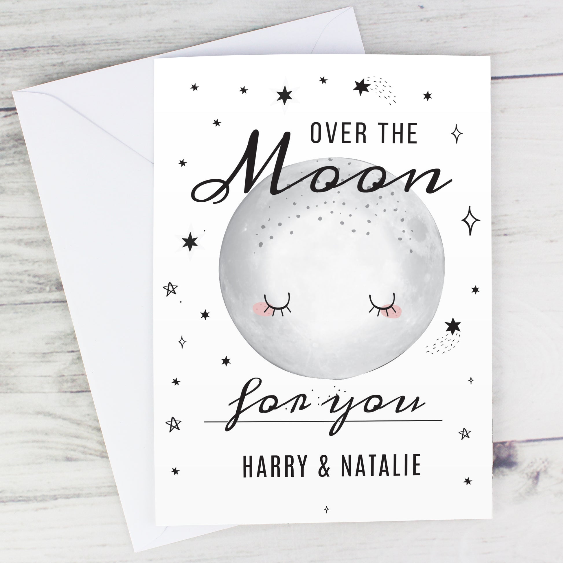 Personalised Over The Moon Card - image 3