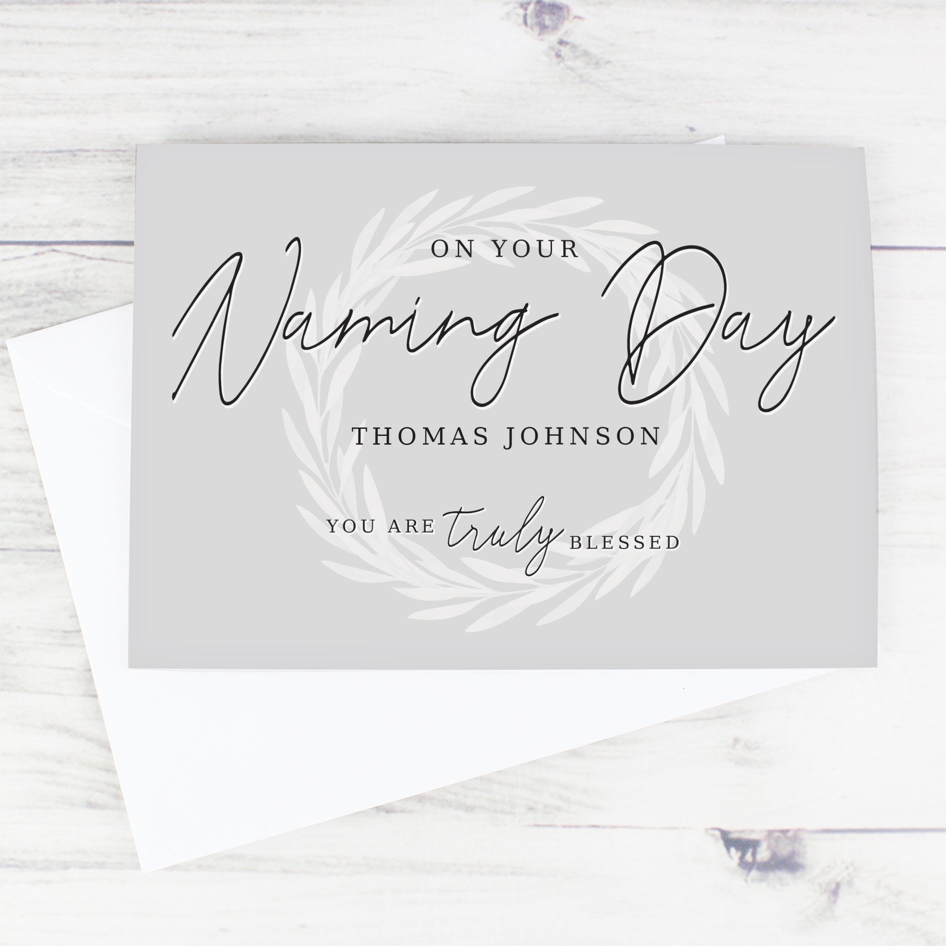 Personalised Truly Blessed Naming Day Card - image 4