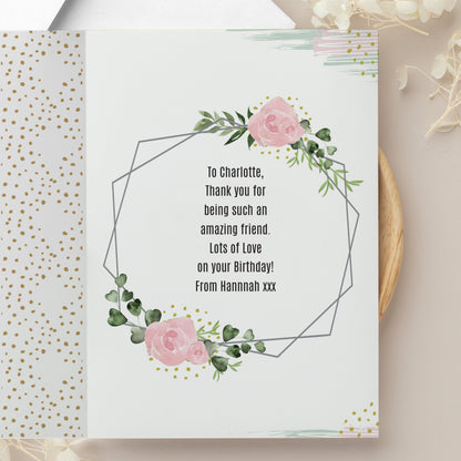 Personalised Floral Abstract Photo Upload Card - image 8