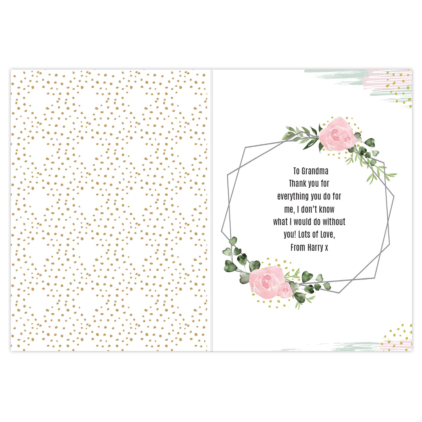 Personalised Floral Abstract Photo Upload Card - image 9