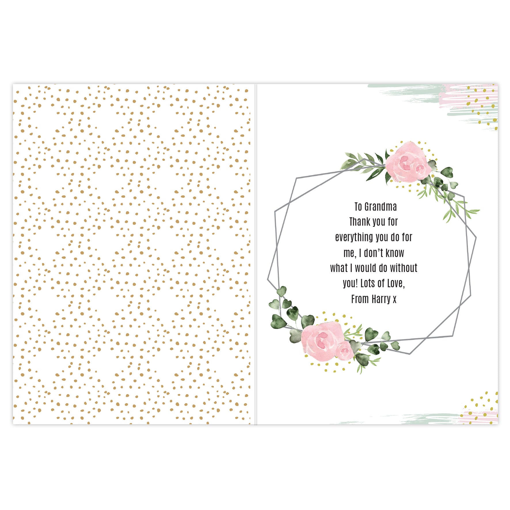 Personalised Floral Abstract Photo Upload Card - image 9