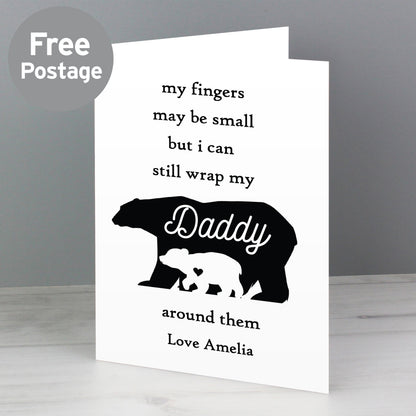 Personalised Fingers may be small Card from Heartfelt Gifts