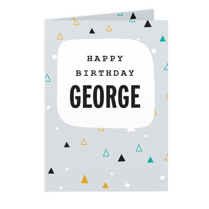 Personalised Geo Birthday Card - image 2