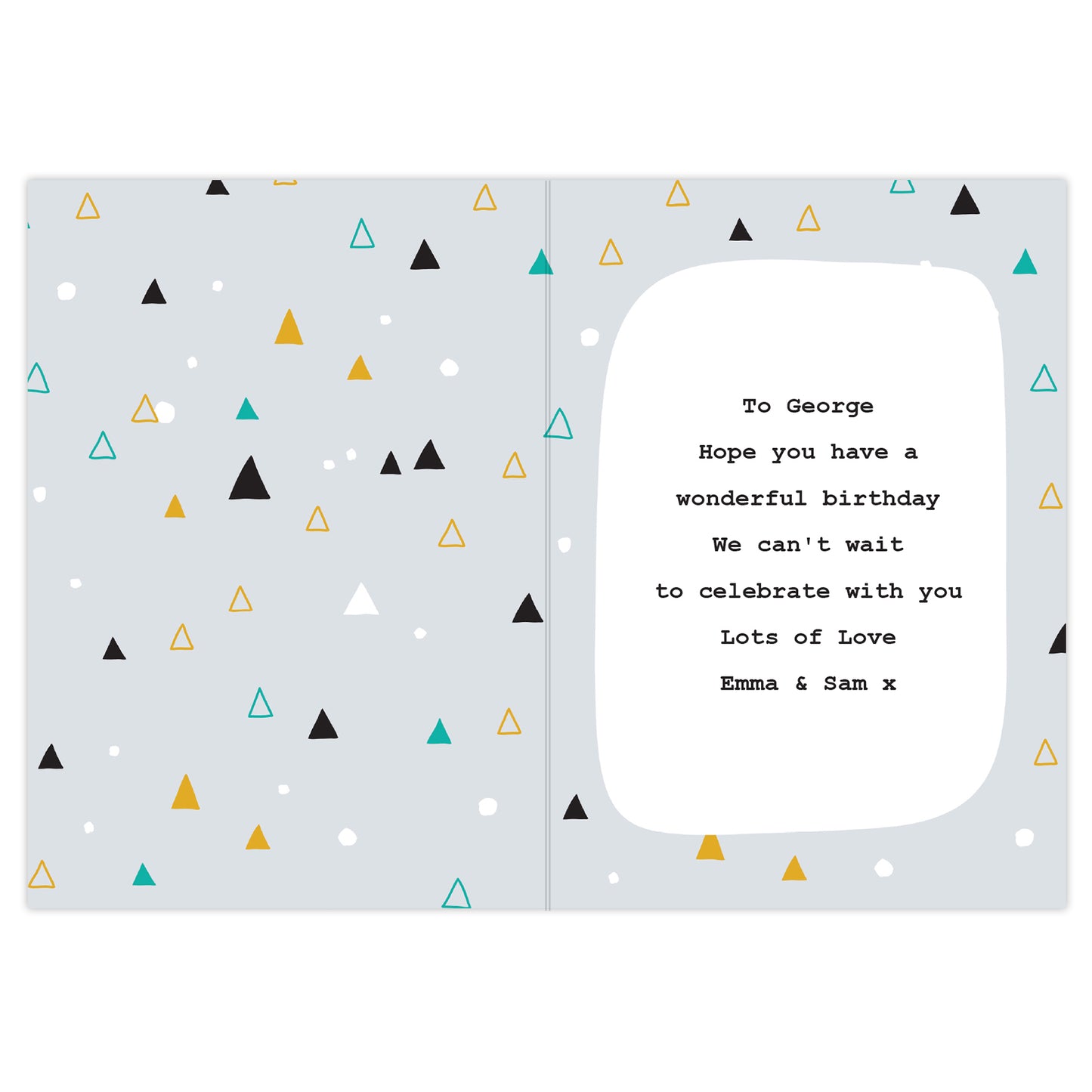 Personalised Geo Birthday Card - image 3