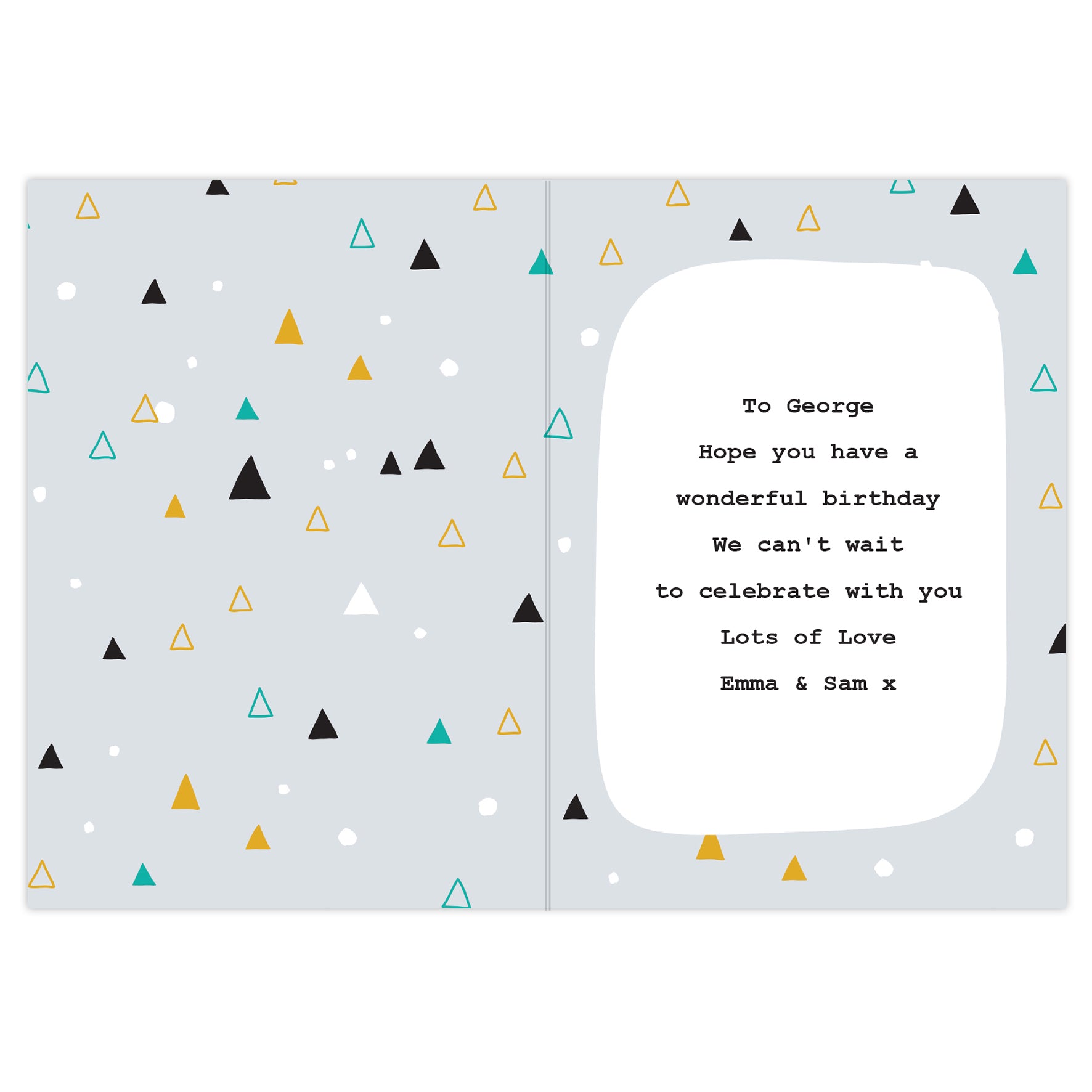 Personalised Geo Birthday Card - image 3