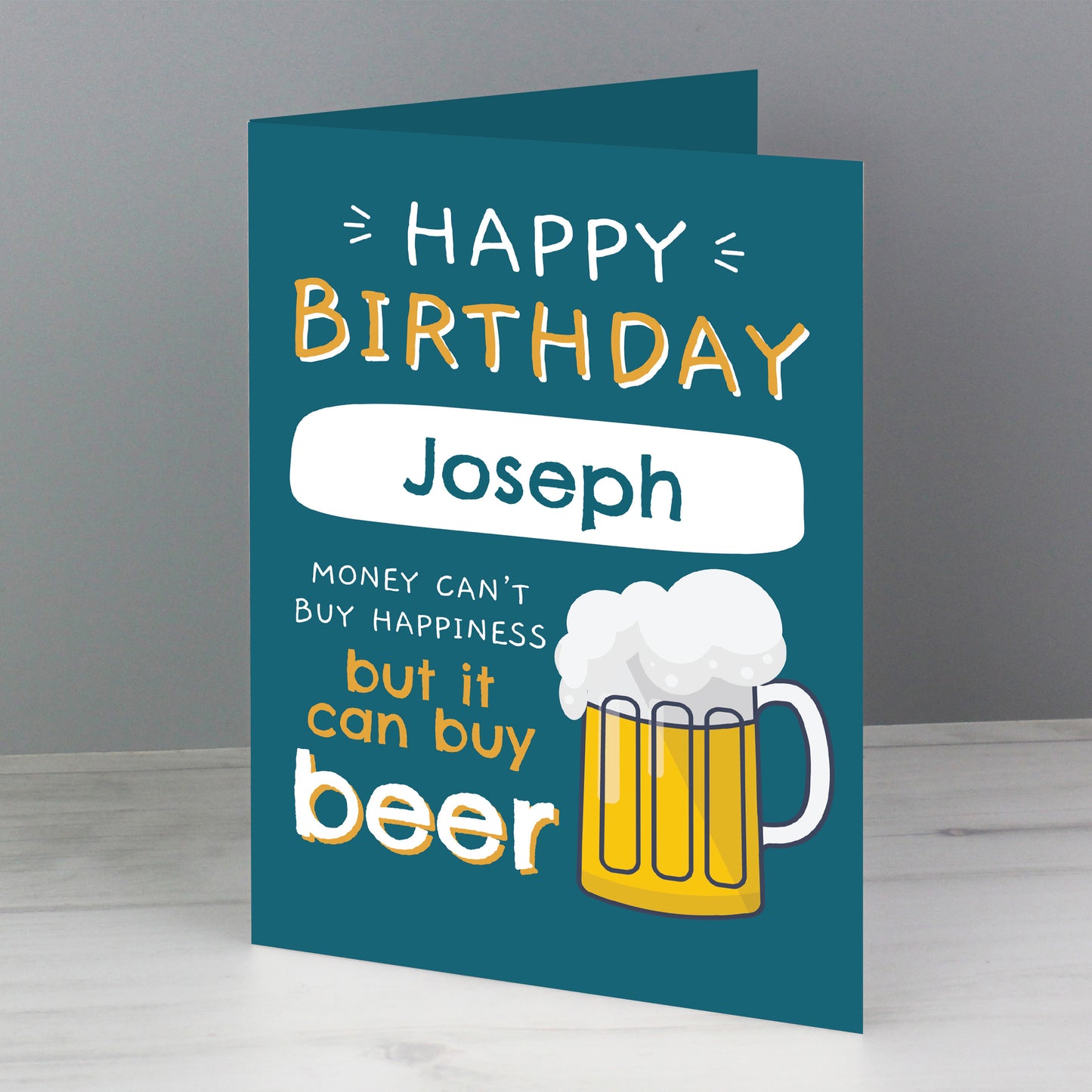 Personalised Happy Birthday Beer Card - image 5