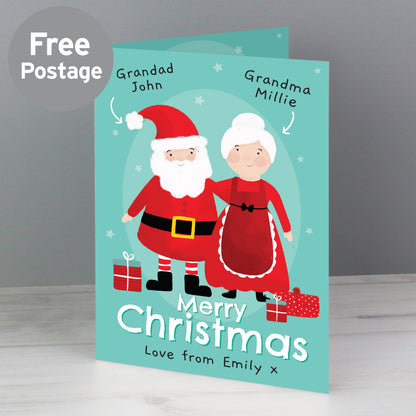 Personalised Mr & Mrs Claus Card from Heartfelt Gifts