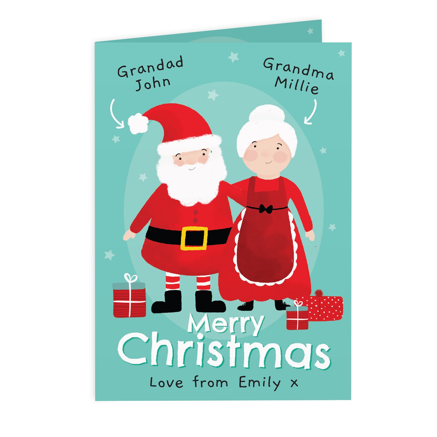 Personalised Mr & Mrs Claus Card - image 2