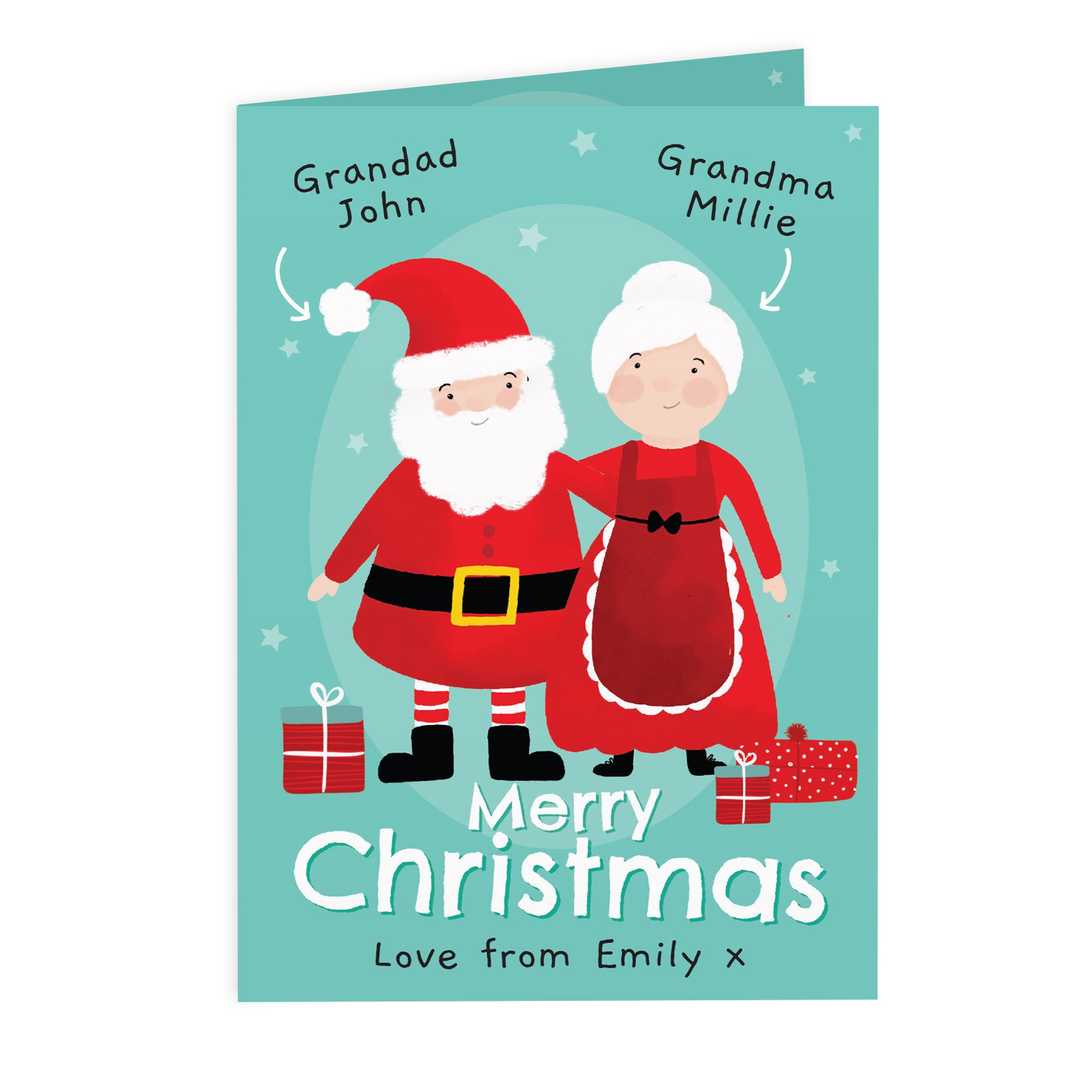 Personalised Mr & Mrs Claus Card - image 2