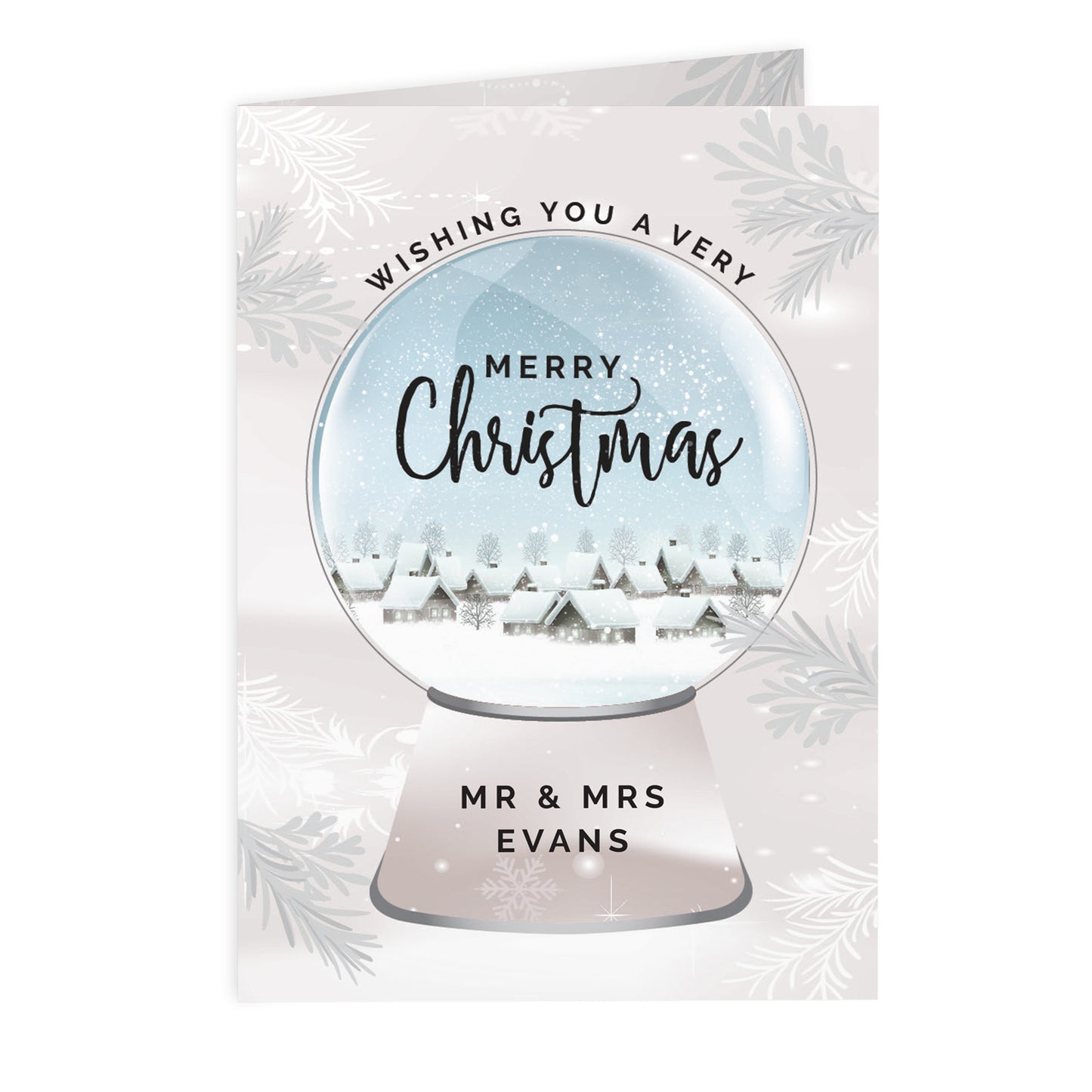 Personalised Christmas Snow Globe Card - image 2
