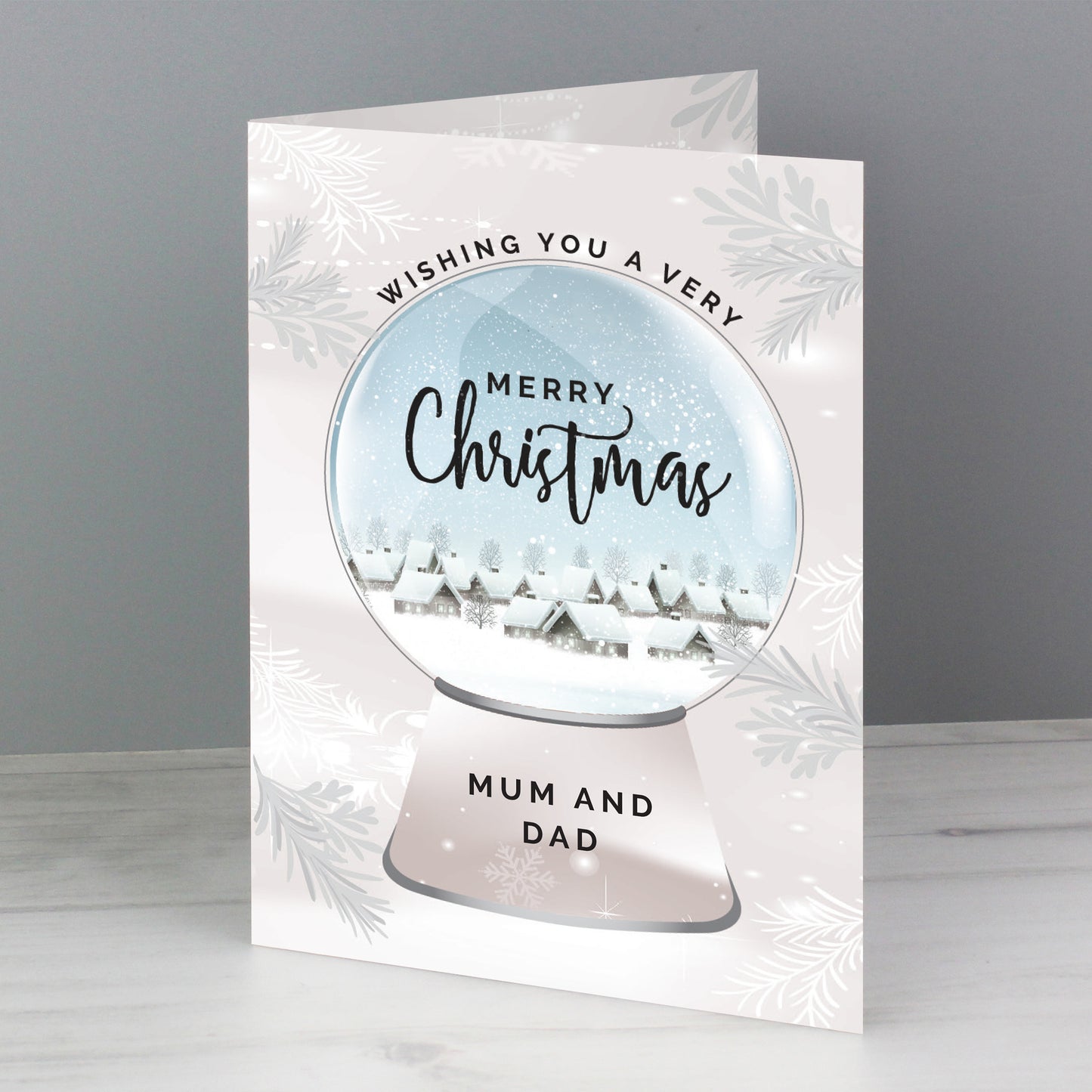 Personalised Christmas Snow Globe Card - image 3