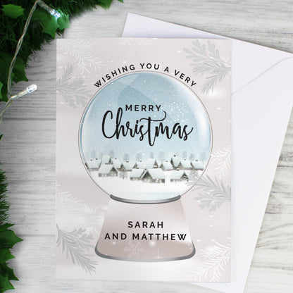 Personalised Christmas Snow Globe Card - image 4