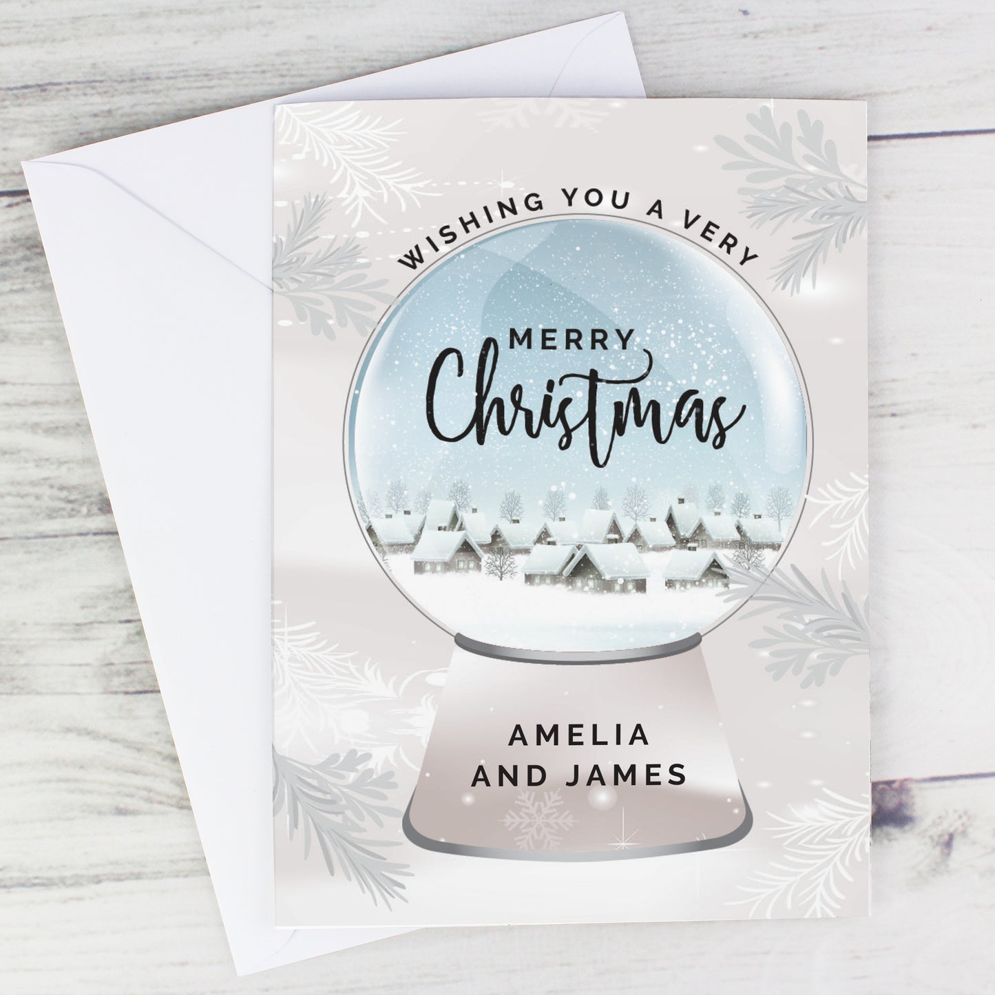 Personalised Christmas Snow Globe Card - image 6