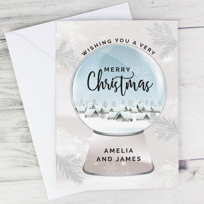 Personalised Christmas Snow Globe Card - image 6