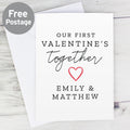 Personalised Our 1st Valentine's Day Card from Heartfelt Gifts