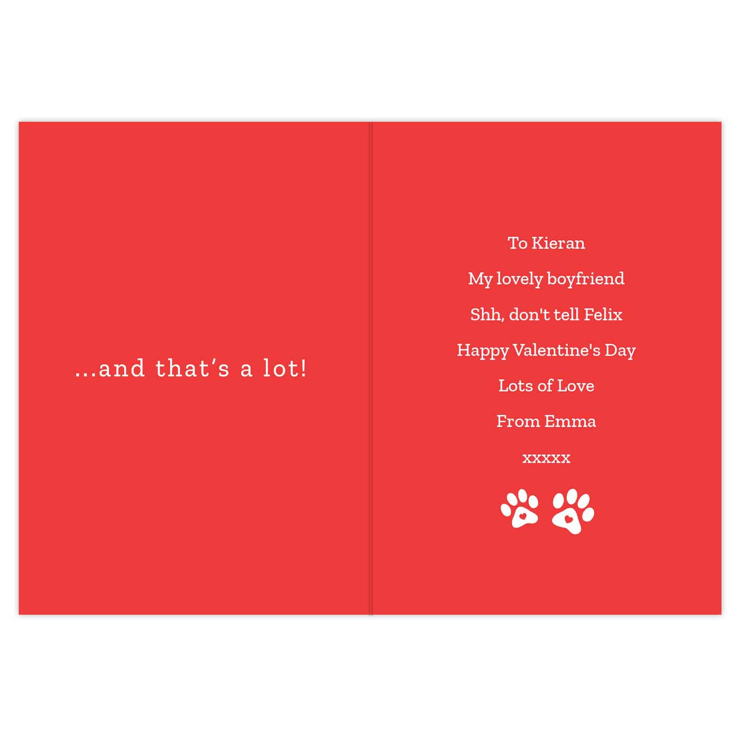 Personalised I love You More than the Cat Card - image 3