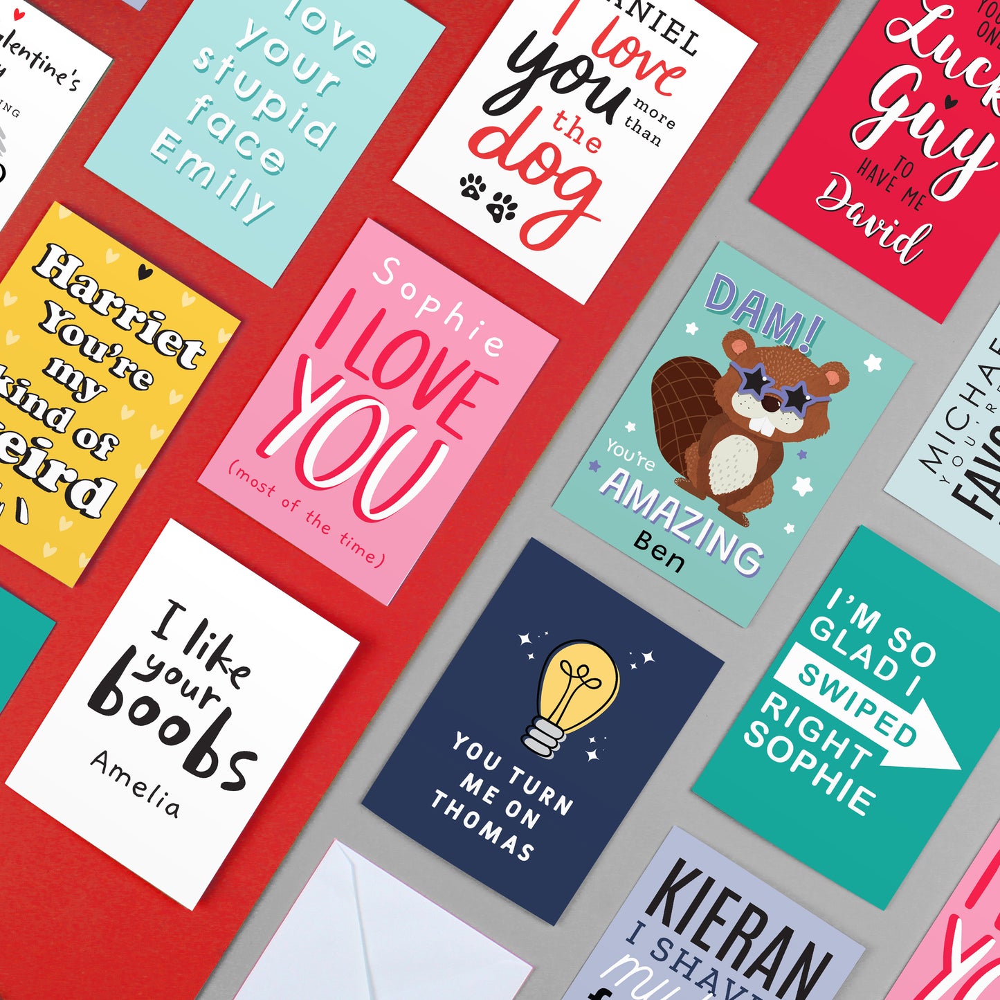 Personalised I Love You More than the Dog Card - image 6