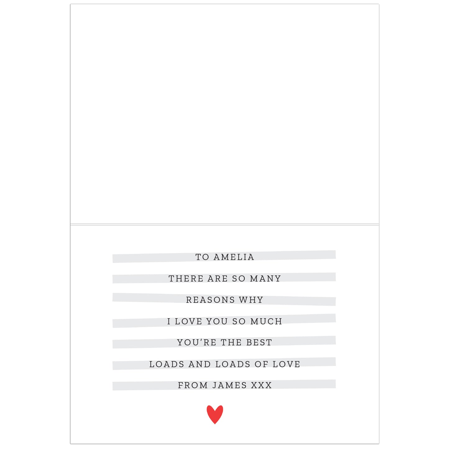 Personalised 5 Reasons Why Card - image 3