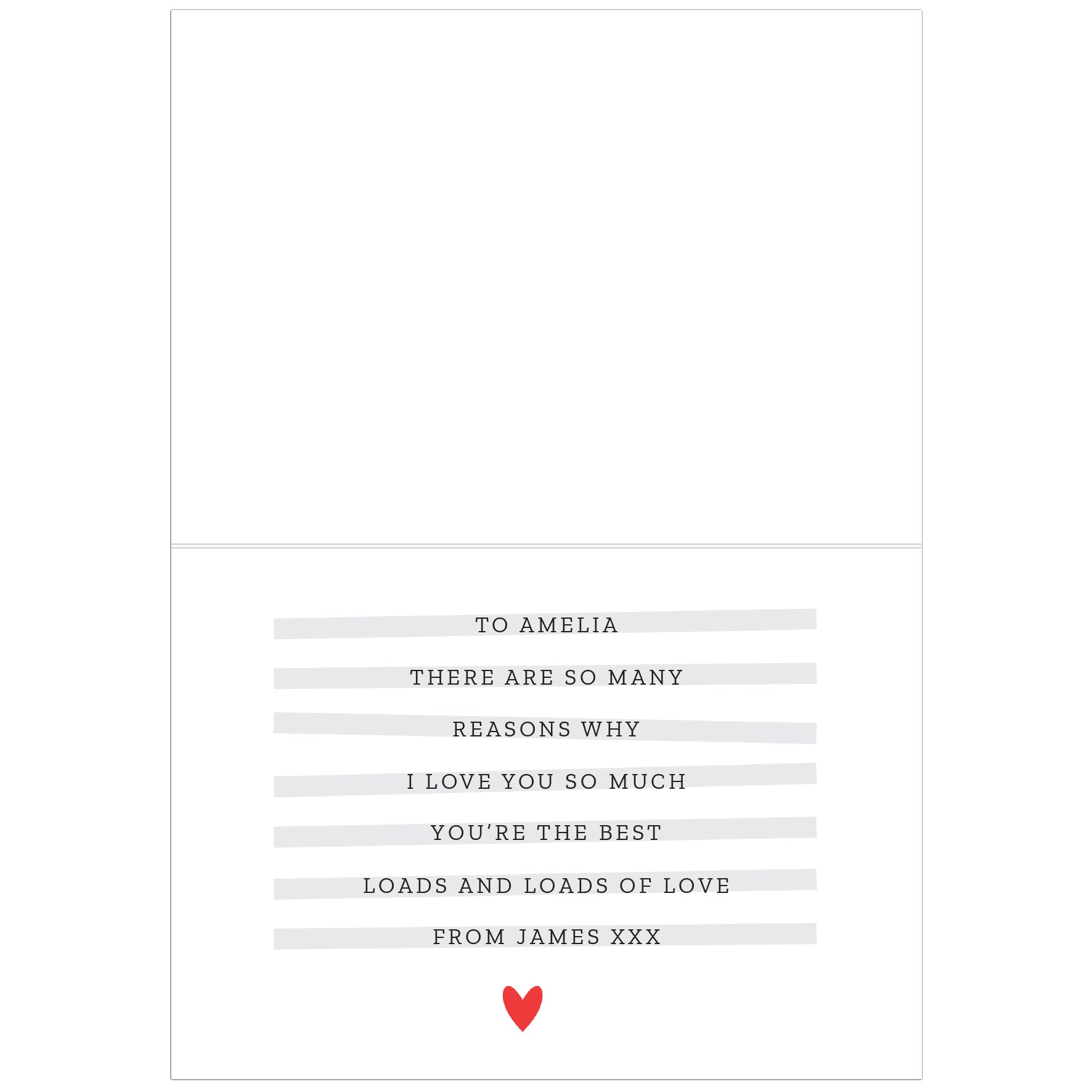 Personalised 5 Reasons Why Card - image 3
