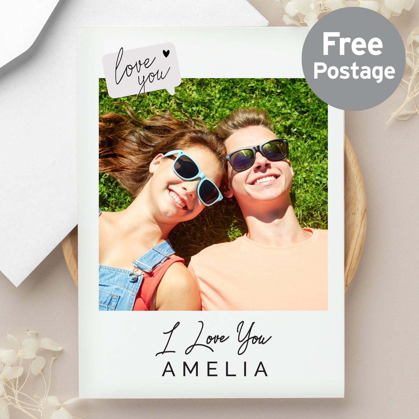 Personalised Love You Photo Upload Greeting Card from Heartfelt Gifts
