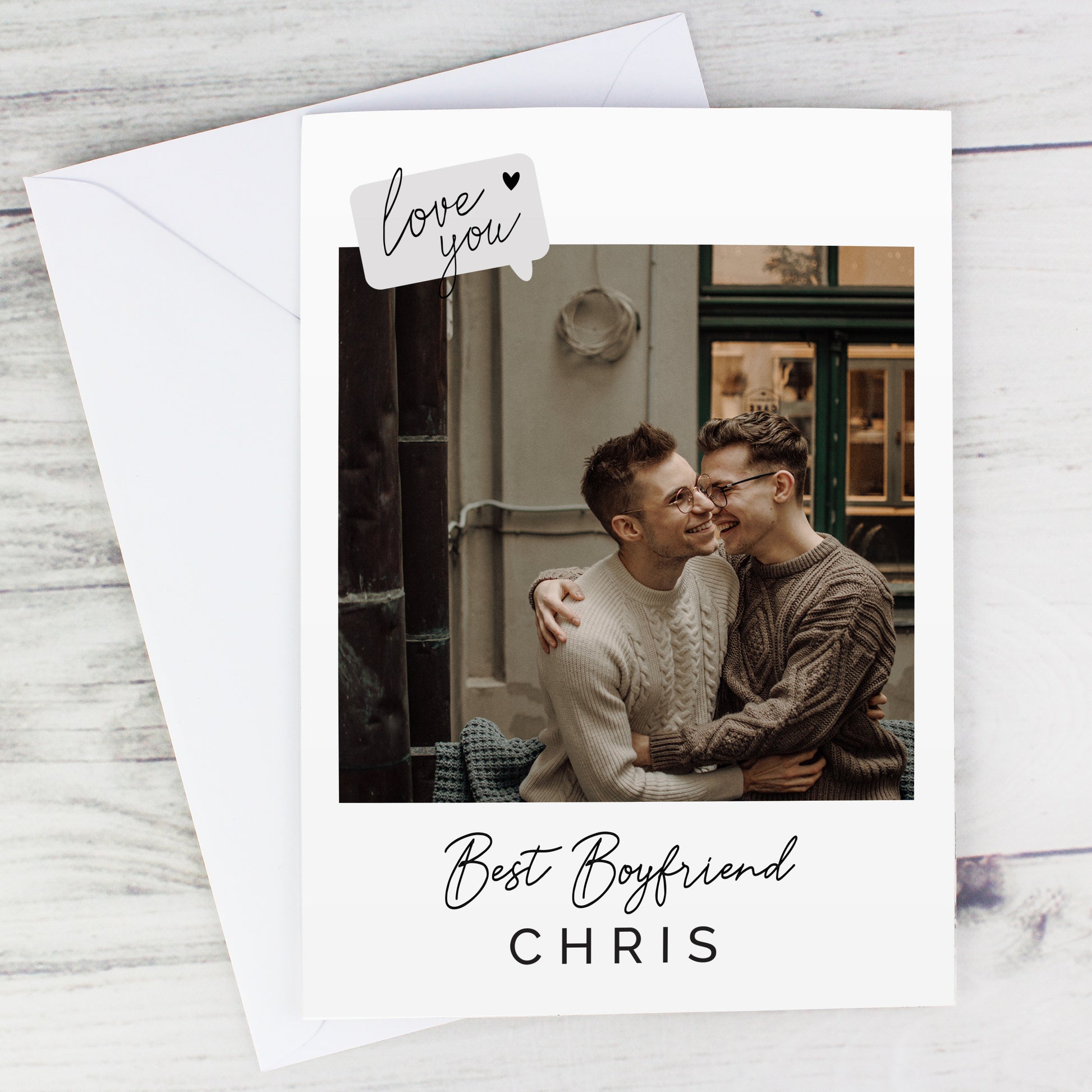 Personalised Love You Photo Upload Greeting Card - image 11