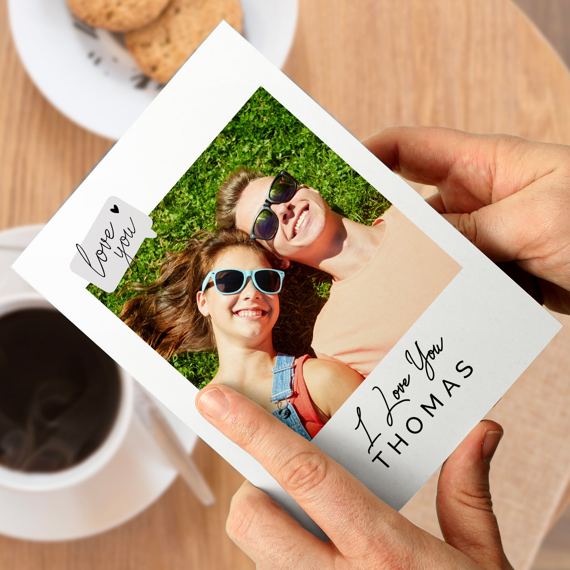 Personalised Love You Photo Upload Greeting Card - image 3