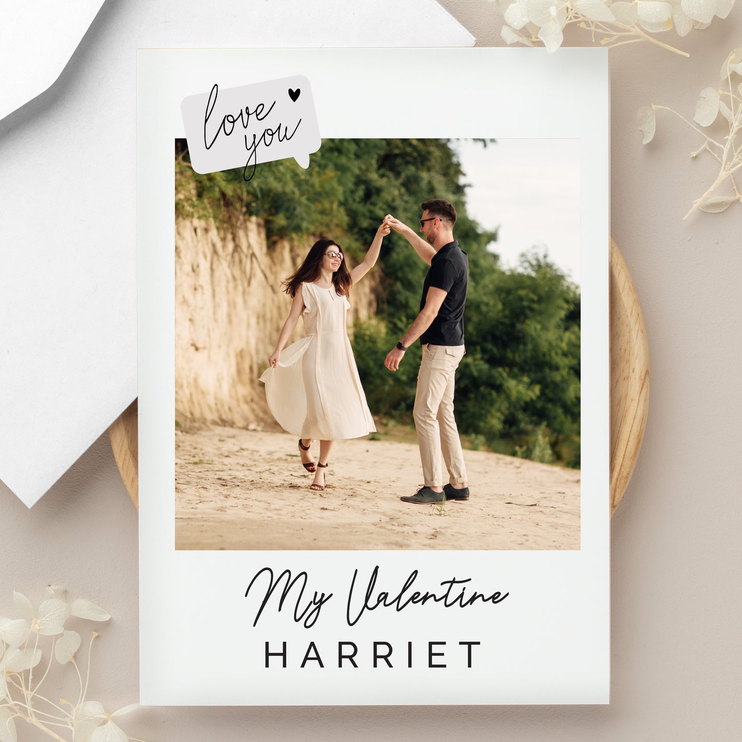 Personalised Love You Photo Upload Greeting Card - image 4