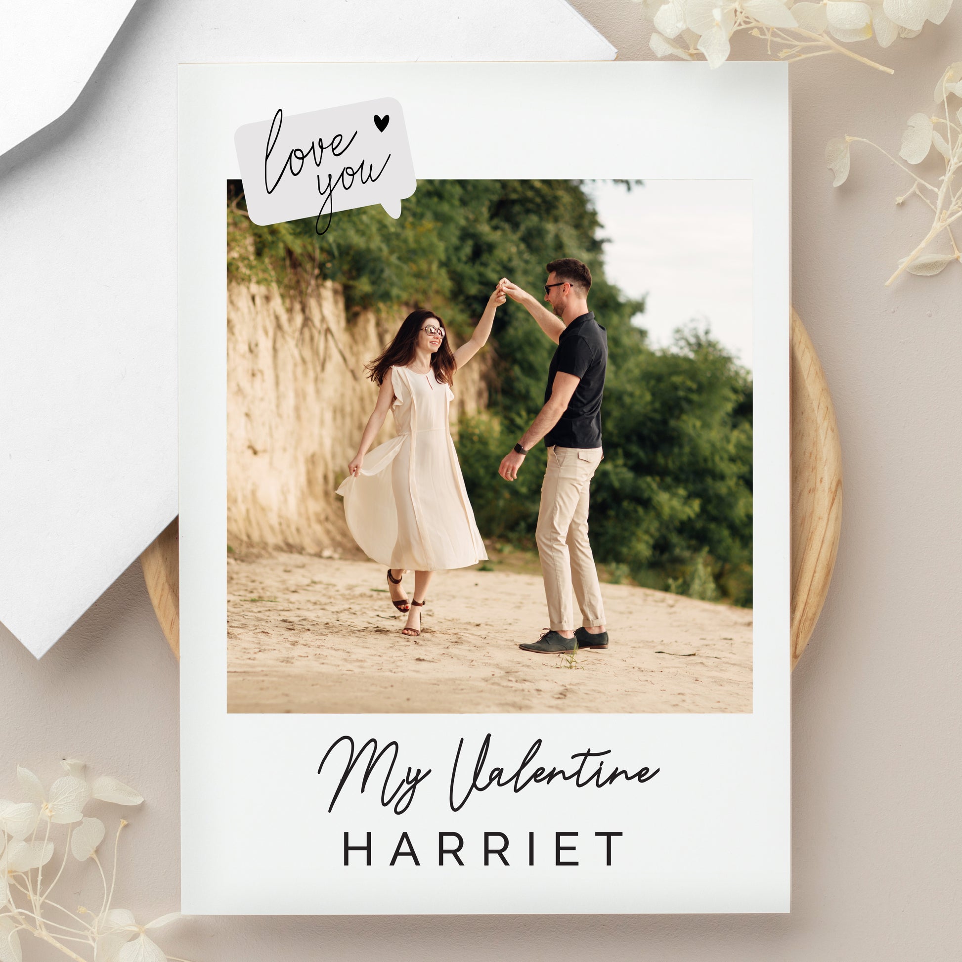 Personalised Love You Photo Upload Greeting Card - image 4