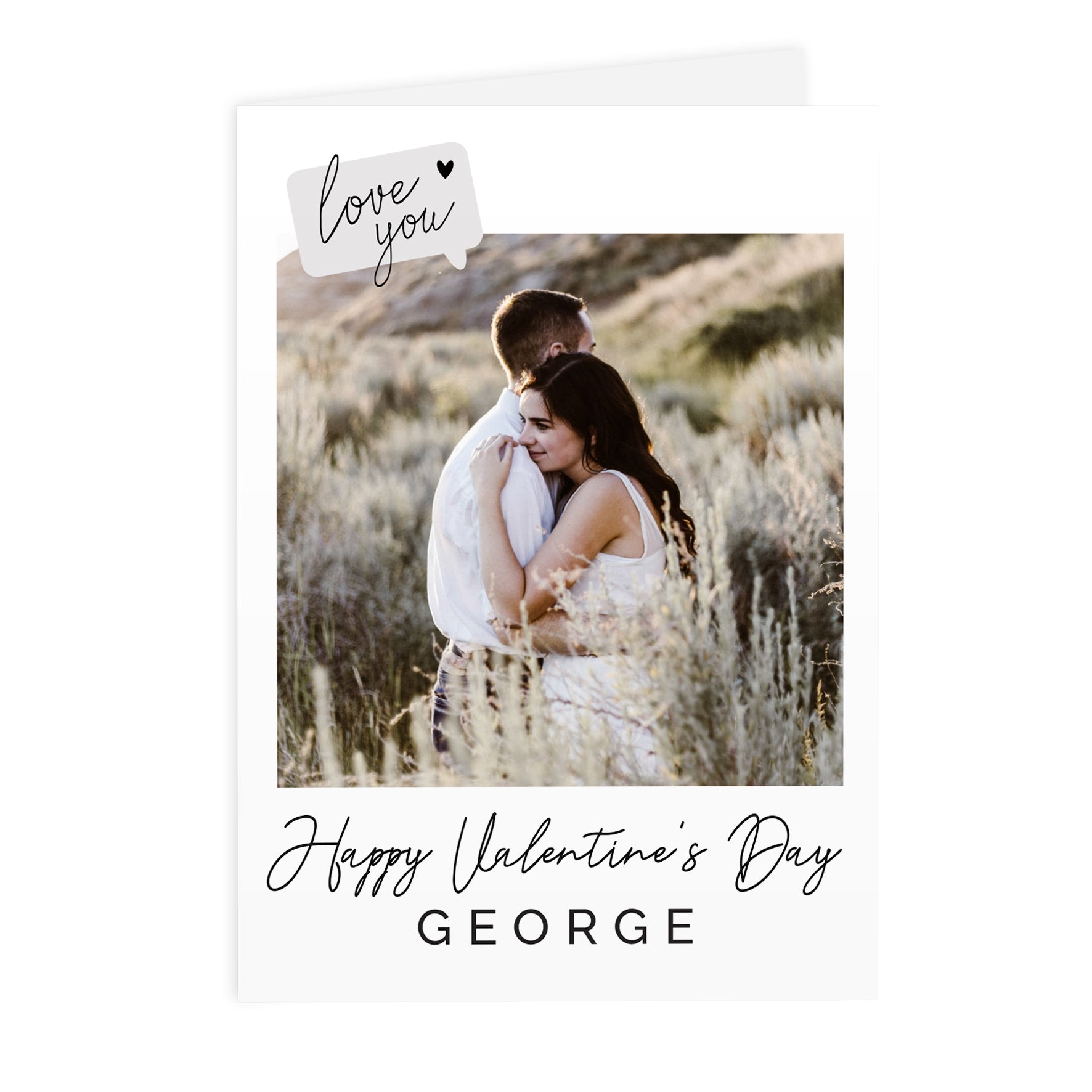 Personalised Love You Photo Upload Greeting Card - image 5