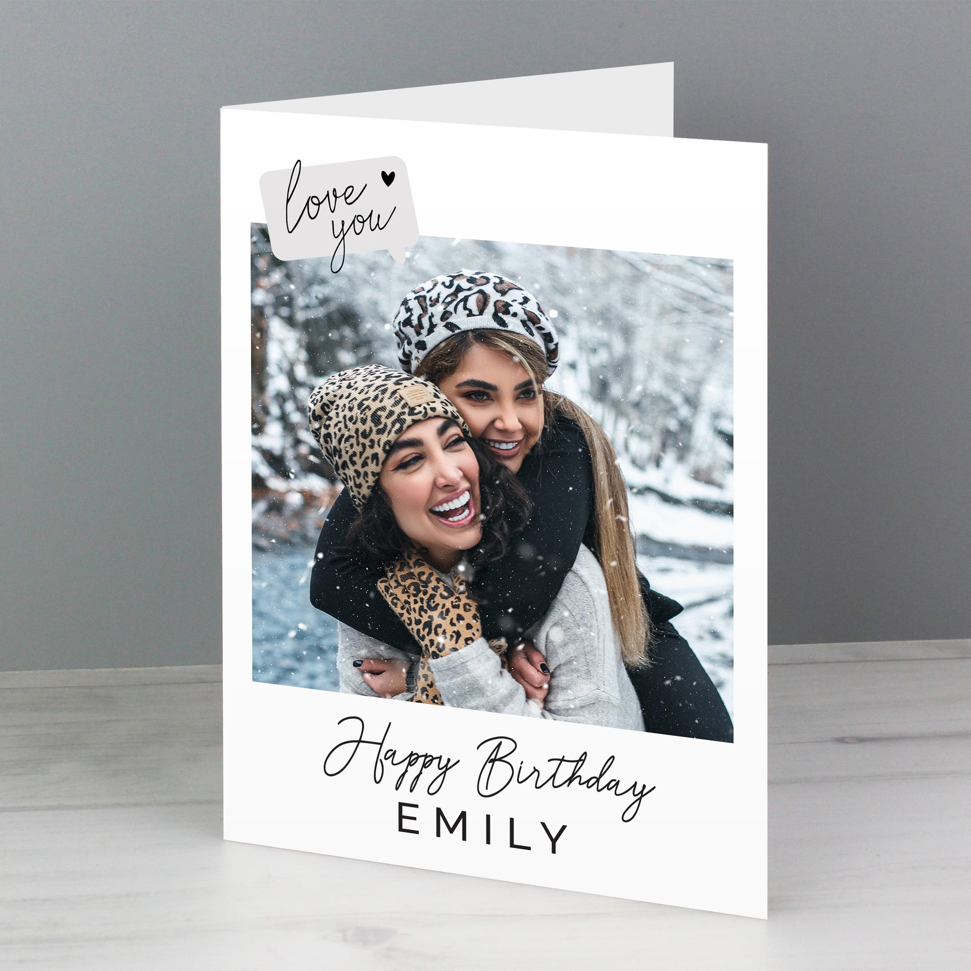 Personalised Love You Photo Upload Greeting Card - image 8