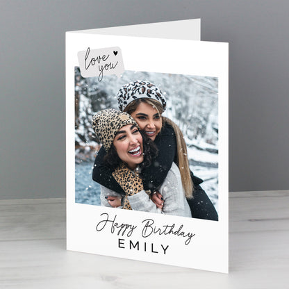 Personalised Love You Photo Upload Greeting Card - image 8