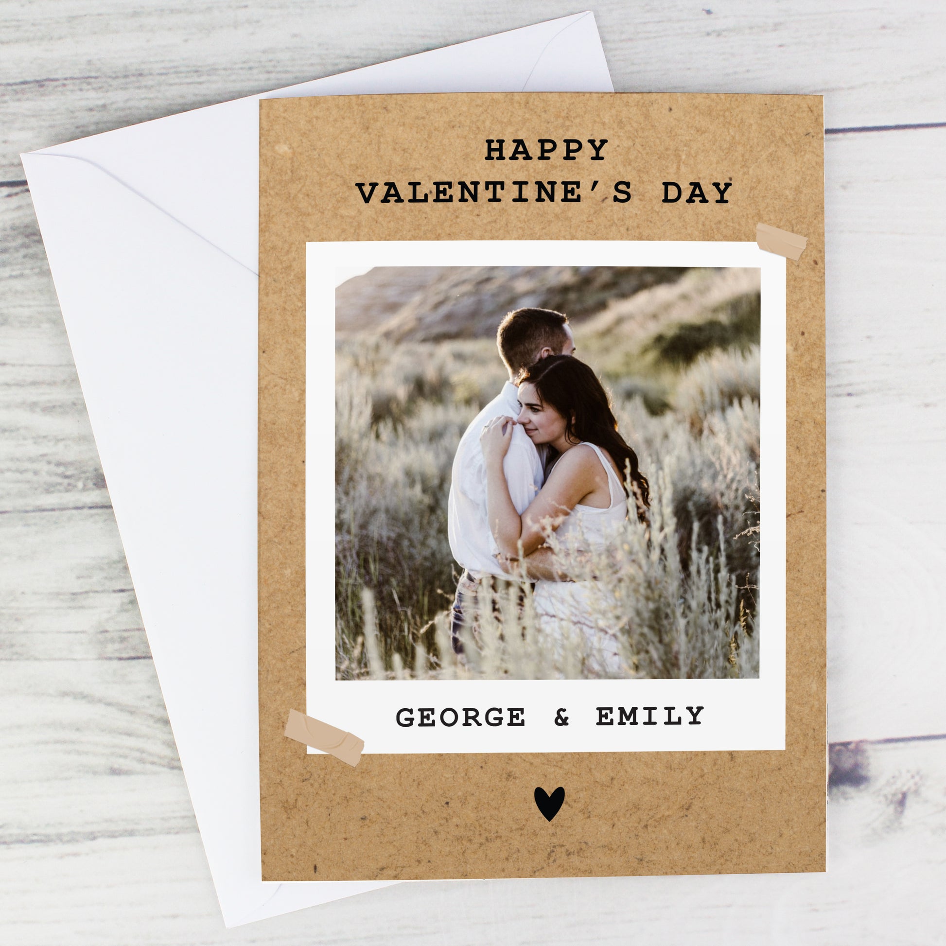 Personalised Rustic Polaroid Photo Upload Card - image 12