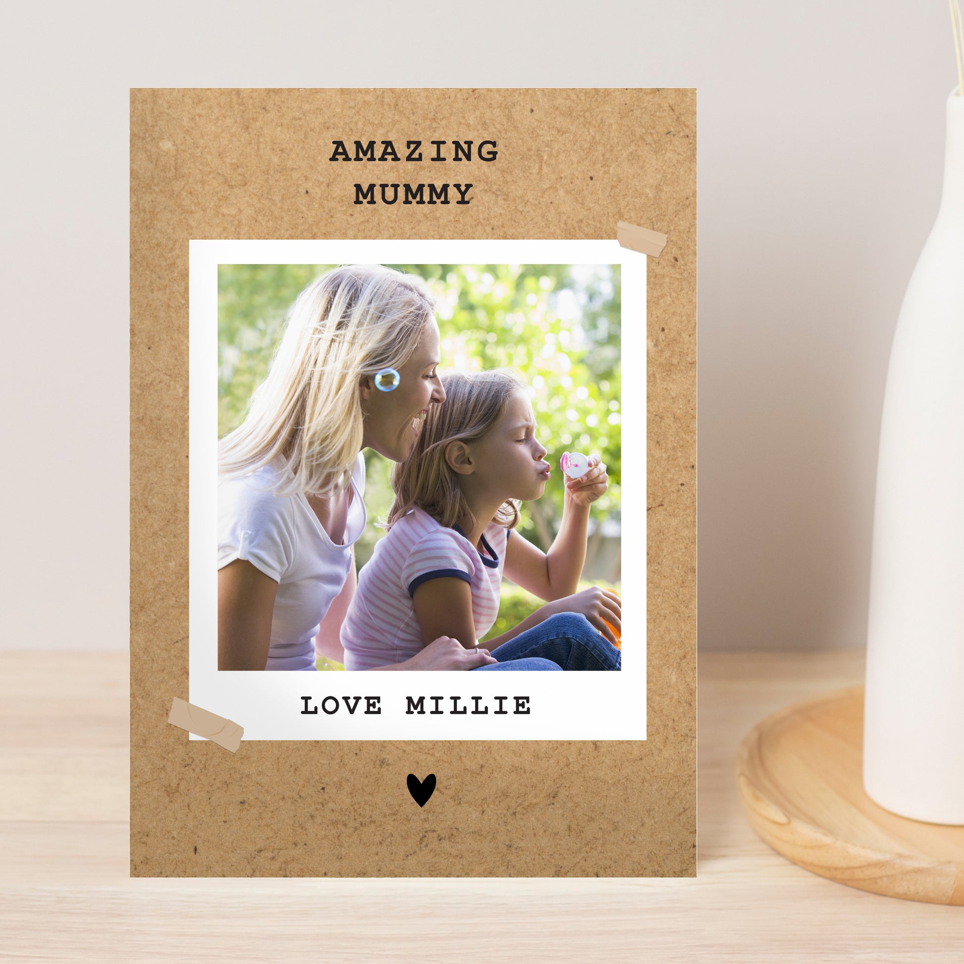 Personalised Rustic Polaroid Photo Upload Card - image 4