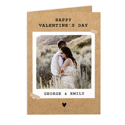 Personalised Rustic Polaroid Photo Upload Card - image 5