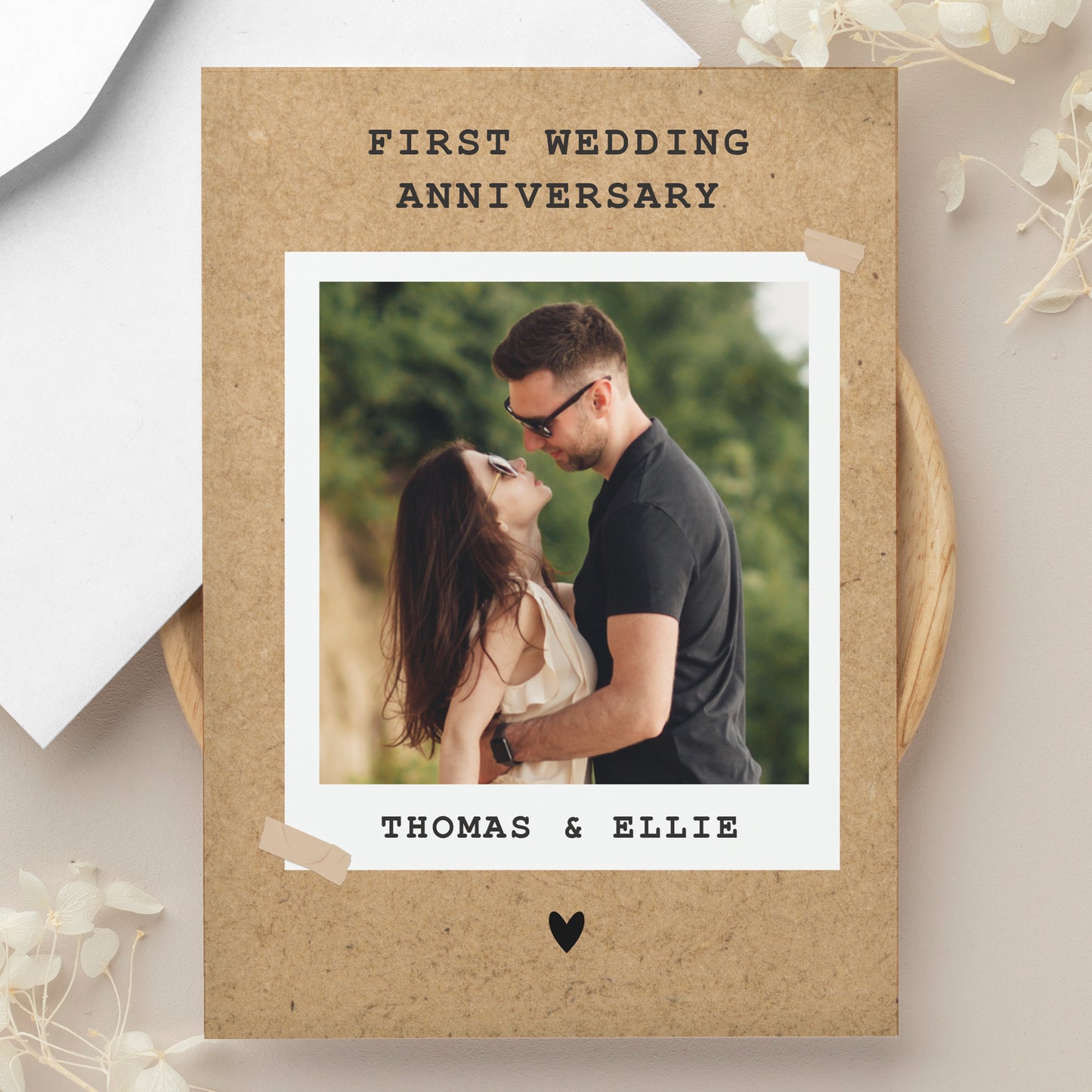 Personalised Rustic Polaroid Photo Upload Card - image 7