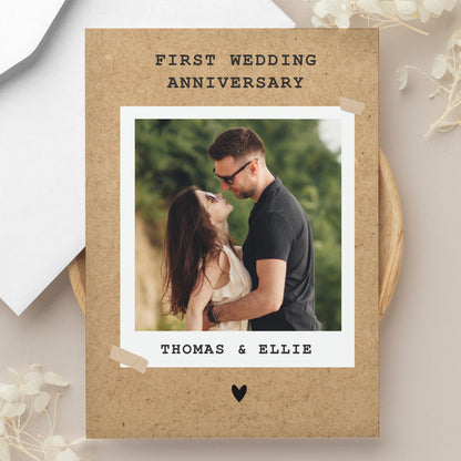 Personalised Rustic Polaroid Photo Upload Card - image 7